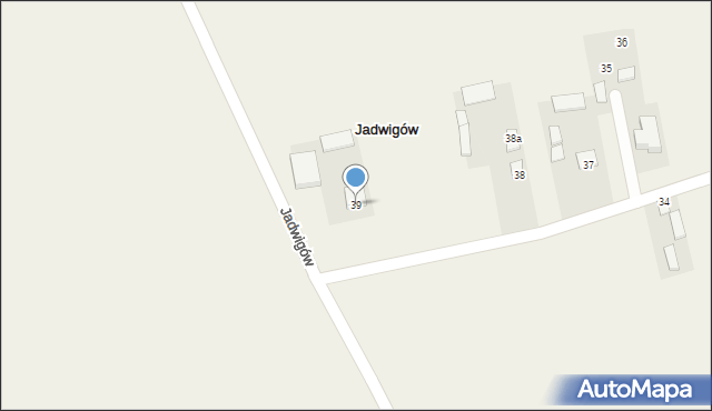 Jadwigów, Jadwigów, 39, mapa Jadwigów