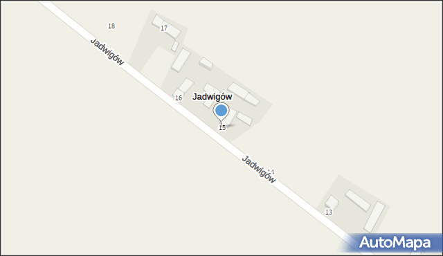 Jadwigów, Jadwigów, 15, mapa Jadwigów