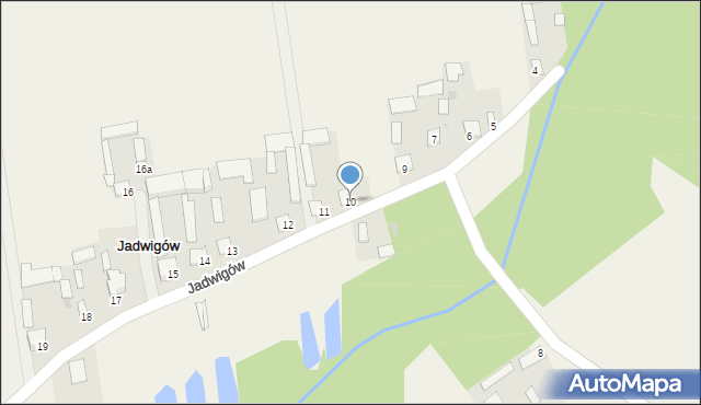 Jadwigów, Jadwigów, 10, mapa Jadwigów