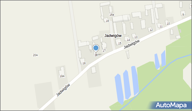 Jadwigów, Jadwigów, 18, mapa Jadwigów