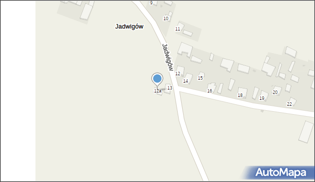 Jadwigów, Jadwigów, 12a, mapa Jadwigów