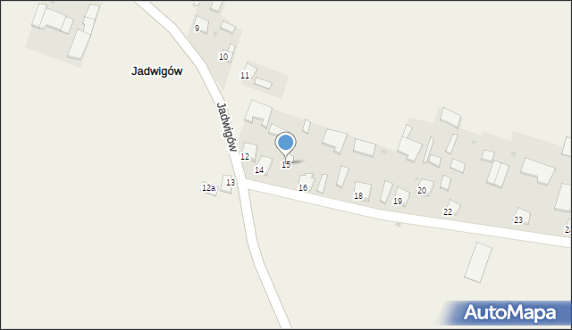 Jadwigów, Jadwigów, 15, mapa Jadwigów