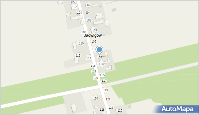 Jadwigów, Jadwigów, 109, mapa Jadwigów