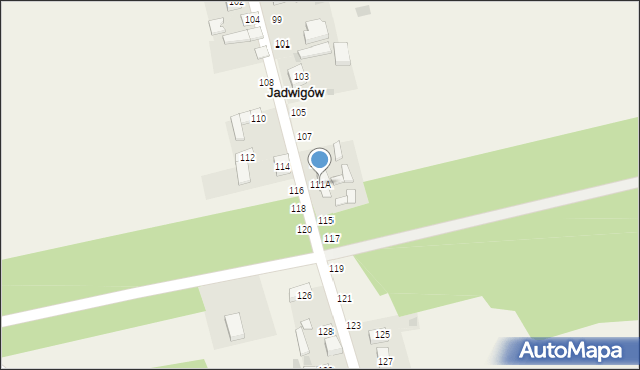 Jadwigów, Jadwigów, 111A, mapa Jadwigów