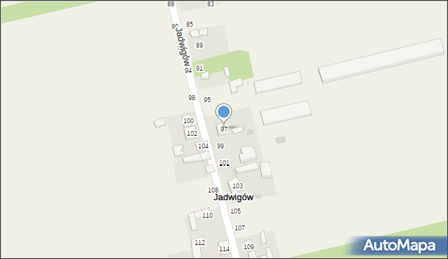 Jadwigów, Jadwigów, 97, mapa Jadwigów