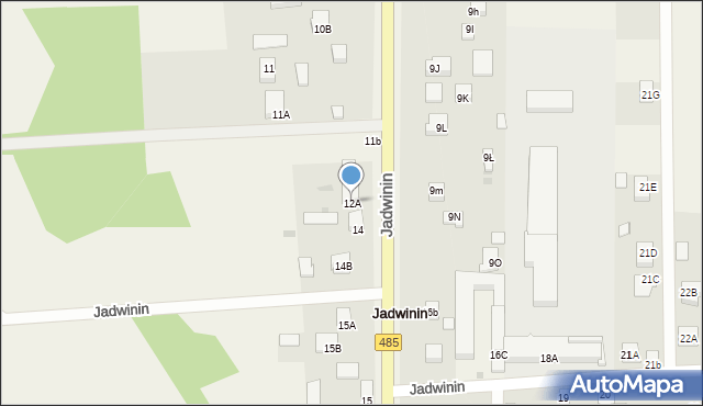 Jadwinin, Jadwinin, 12A, mapa Jadwinin