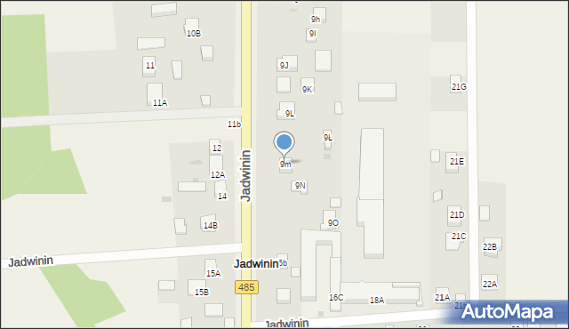 Jadwinin, Jadwinin, 9m, mapa Jadwinin