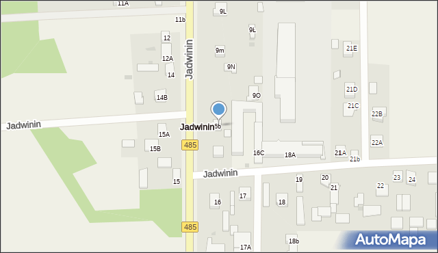 Jadwinin, Jadwinin, 9P, mapa Jadwinin