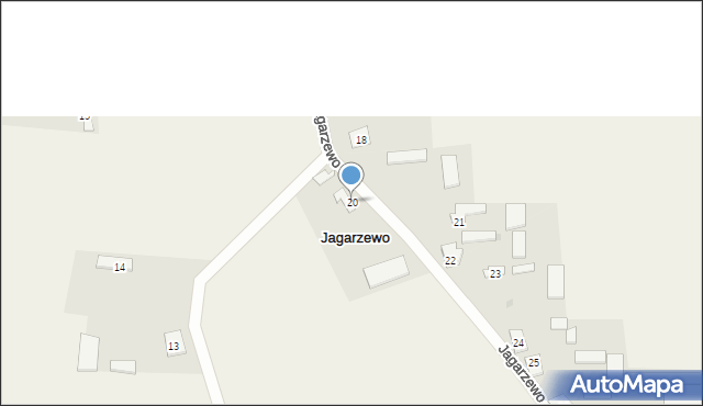 Jagarzewo, Jagarzewo, 20, mapa Jagarzewo