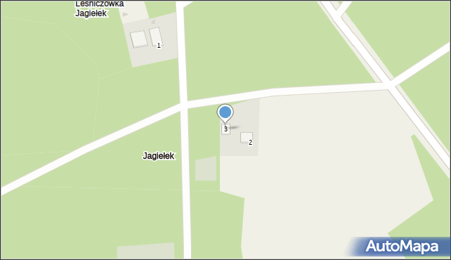 Jagiełek, Jagiełek, 3, mapa Jagiełek