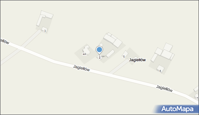 Jagiełłów, Jagiełłów, 4, mapa Jagiełłów