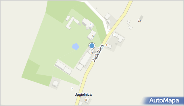 Jagielnica, Jagielnica, 6, mapa Jagielnica