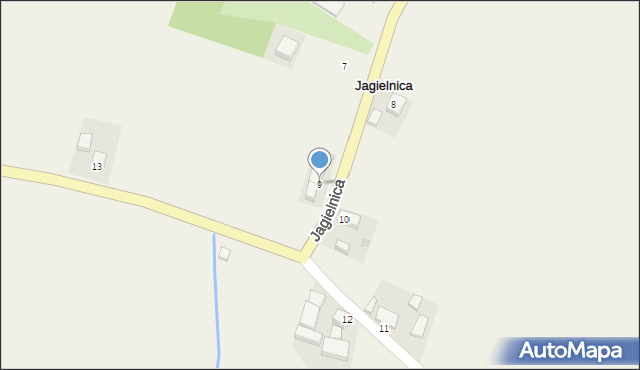 Jagielnica, Jagielnica, 9, mapa Jagielnica