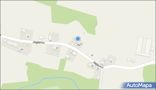 Jagielno, Jagielno, 15a, mapa Jagielno