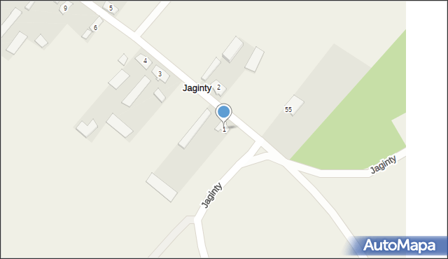 Jaginty, Jaginty, 1, mapa Jaginty