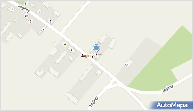 Jaginty, Jaginty, 2, mapa Jaginty