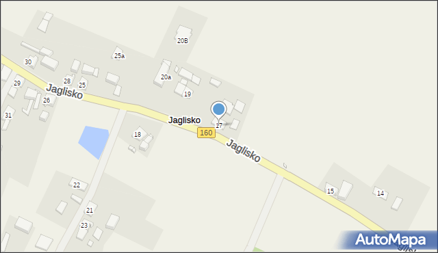 Jaglisko, Jaglisko, 17, mapa Jaglisko