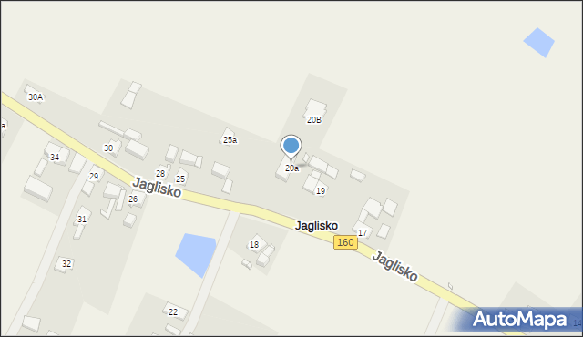 Jaglisko, Jaglisko, 20a, mapa Jaglisko