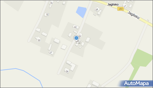 Jaglisko, Jaglisko, 23a, mapa Jaglisko