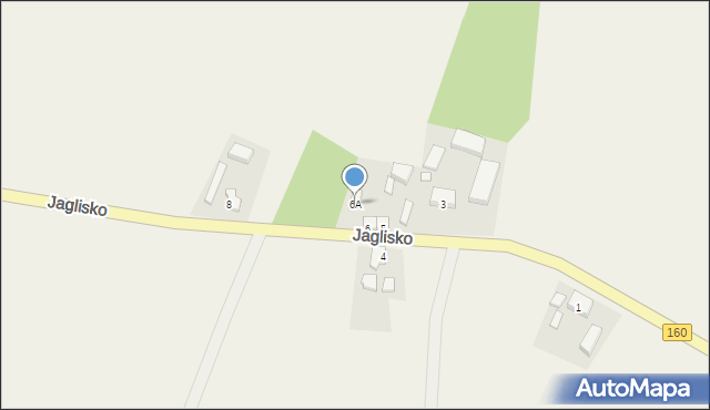 Jaglisko, Jaglisko, 6A, mapa Jaglisko