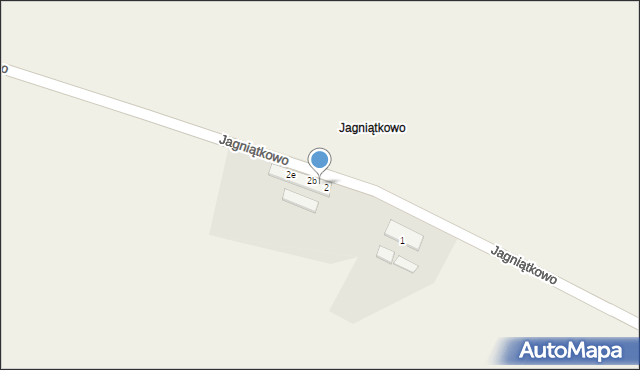 Jagniątkowo, Jagniątkowo, 2a, mapa Jagniątkowo