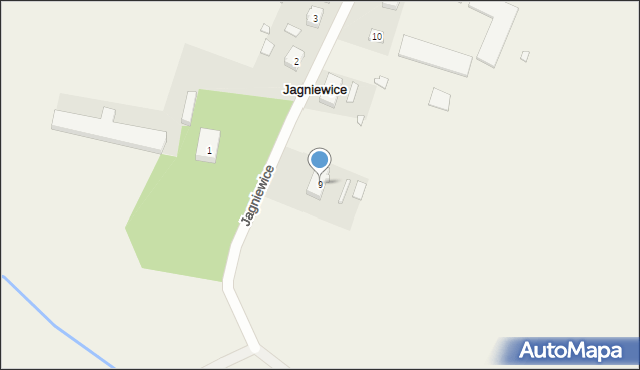 Jagniewice, Jagniewice, 9, mapa Jagniewice