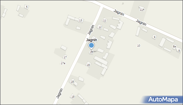 Jagnin, Jagnin, 15, mapa Jagnin