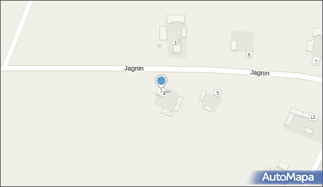 Jagnin, Jagnin, 4a, mapa Jagnin