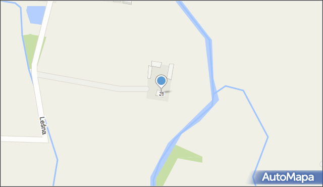 Jagodne, Jagodne, 26, mapa Jagodne