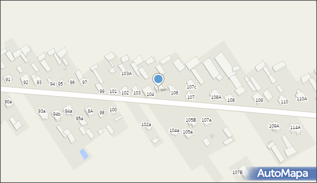 Jagodne, Jagodne, 105, mapa Jagodne