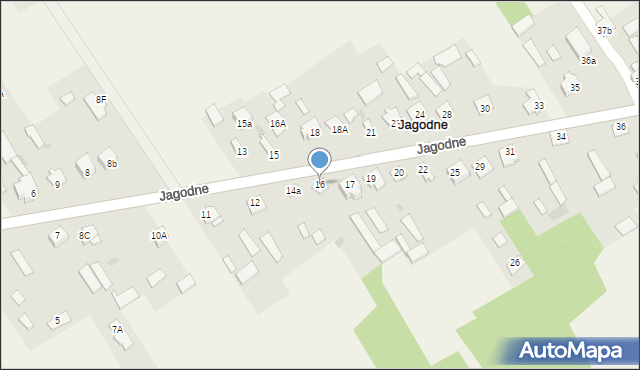 Jagodne, Jagodne, 16, mapa Jagodne