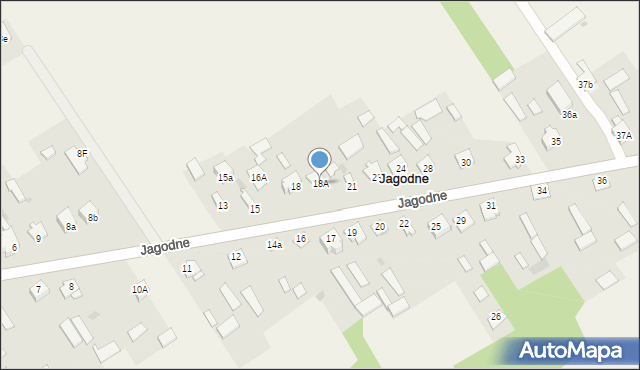 Jagodne, Jagodne, 18A, mapa Jagodne