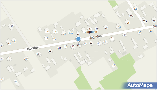 Jagodne, Jagodne, 19, mapa Jagodne