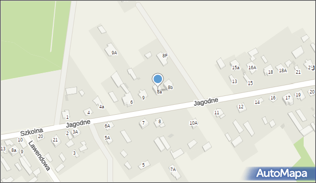 Jagodne, Jagodne, 8, mapa Jagodne