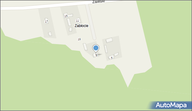 Jagodne, Jagodne, 20, mapa Jagodne