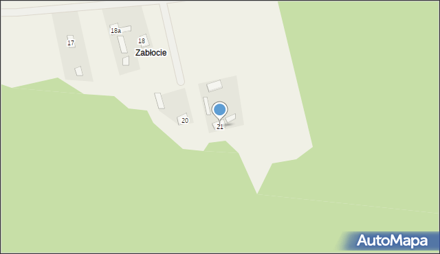 Jagodne, Jagodne, 21, mapa Jagodne