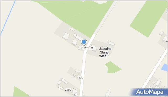 Jagodne, Jagodne, 126, mapa Jagodne