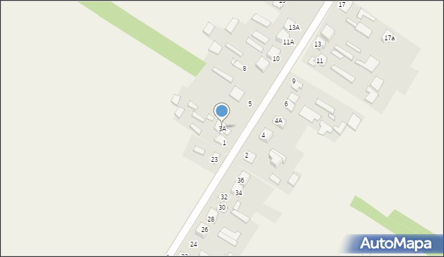 Jagodne, Jagodne, 3A, mapa Jagodne