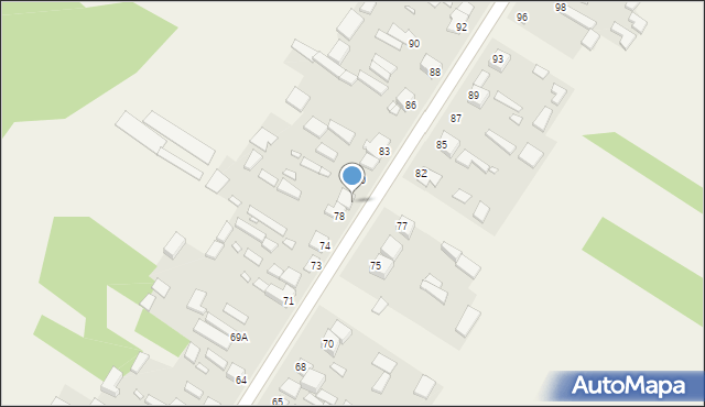 Jagodne, Jagodne, 79, mapa Jagodne