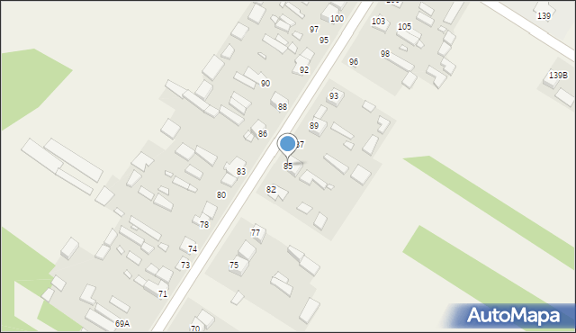 Jagodne, Jagodne, 85, mapa Jagodne