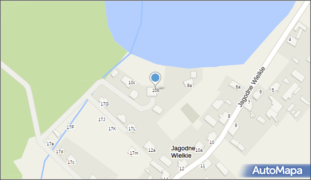 Jagodne Wielkie, Jagodne Wielkie, 10b, mapa Jagodne Wielkie