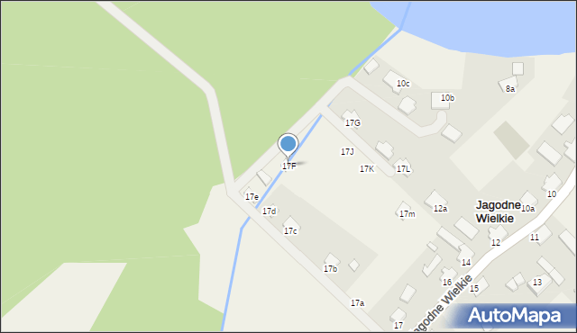 Jagodne Wielkie, Jagodne Wielkie, 17F, mapa Jagodne Wielkie