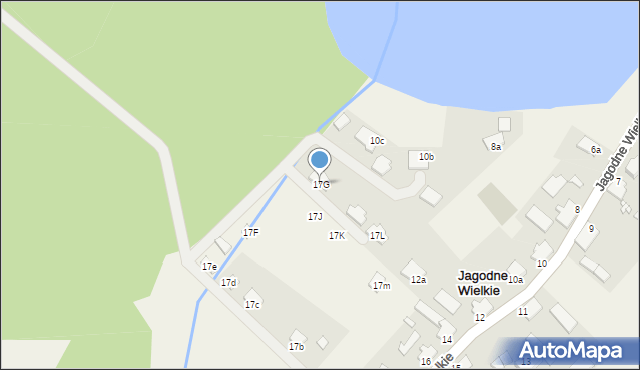 Jagodne Wielkie, Jagodne Wielkie, 17G, mapa Jagodne Wielkie