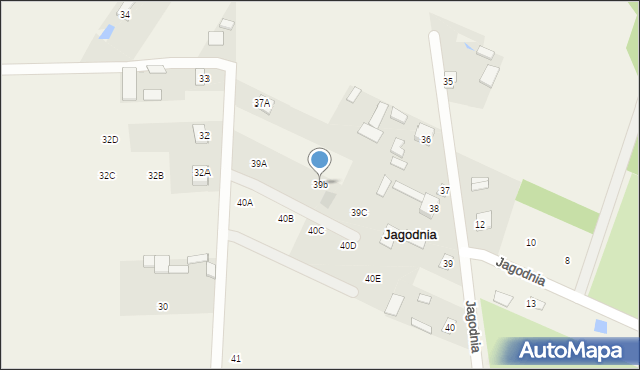 Jagodnia, Jagodnia, 39b, mapa Jagodnia