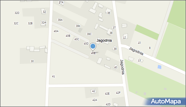 Jagodnia, Jagodnia, 40E, mapa Jagodnia
