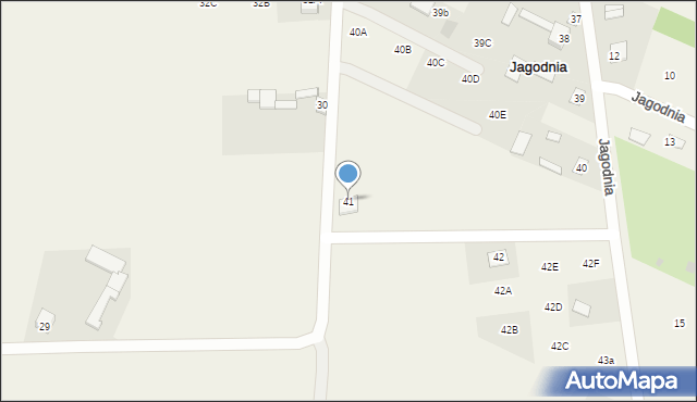 Jagodnia, Jagodnia, 41, mapa Jagodnia