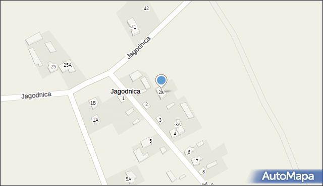 Jagodnica, Jagodnica, 2a, mapa Jagodnica