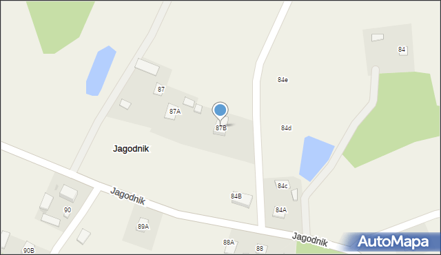 Jagodnik, Jagodnik, 87B, mapa Jagodnik