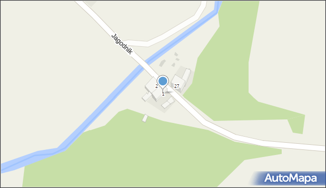 Jagodnik, Jagodnik, 1, mapa Jagodnik