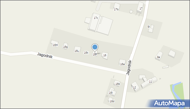 Jagodnik, Jagodnik, 16f, mapa Jagodnik